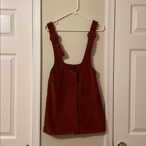 Suspender Skirt (Rust Brown)